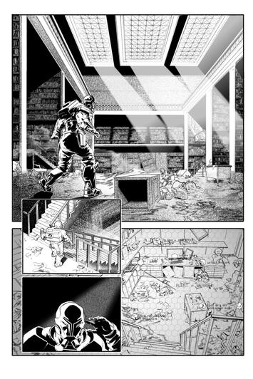 Arcaky Key - Page 4 - Pencils and Inks by Jose Rondon Writer/Author: Kasisi Harris